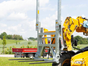 Fliegl Ballengabel hydraulisch klappbar Euroaufnahme Dreipunktaufnahme