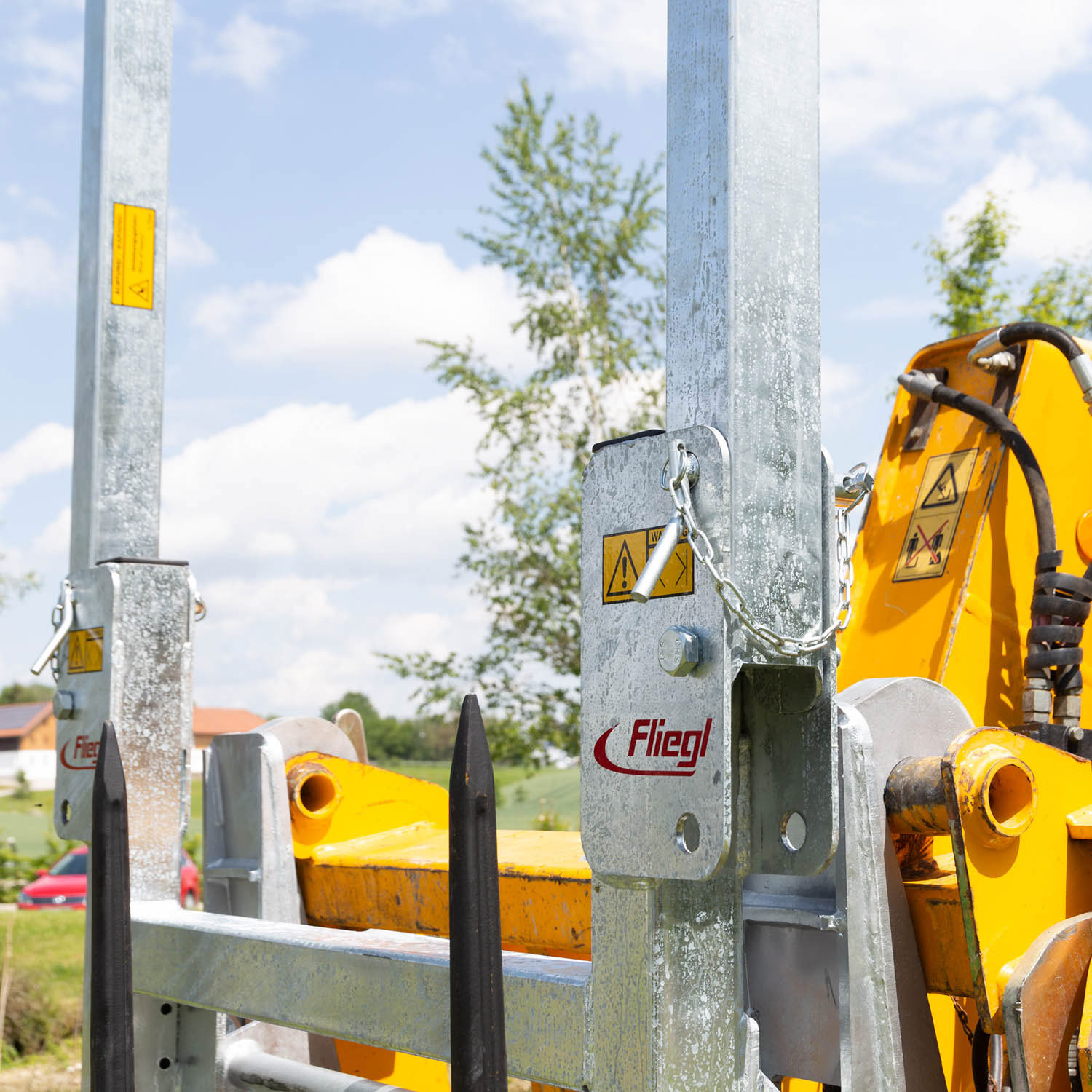 Fliegl Ballengabel hydraulisch klappbar Euroaufnahme Dreipunktaufnahme – Bild 6
