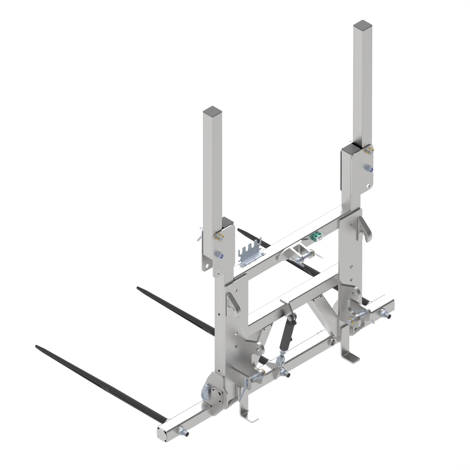 Fliegl Ballengabel hydraulisch klappbar Euroaufnahme Dreipunktaufnahme – Bild 7